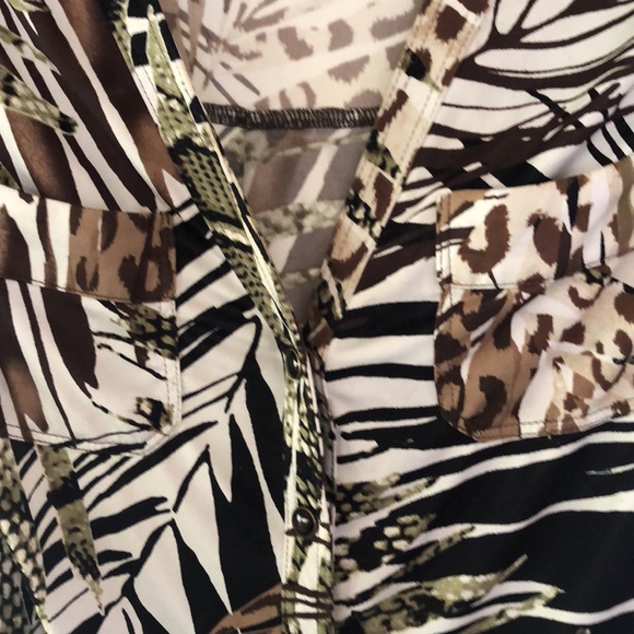Cache’ jungle print top - Picture 6 of 12